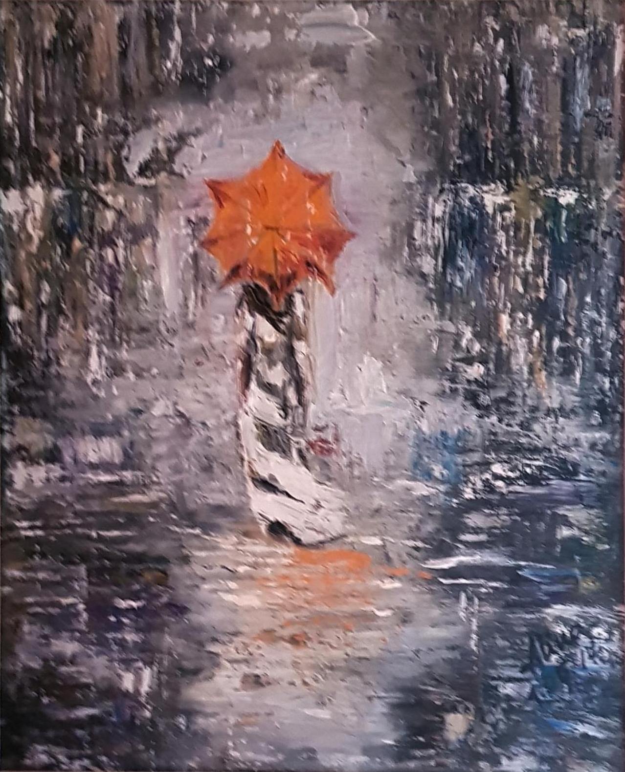 ArteDiAlina.com painting: Rainy happiness / Happy however
